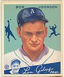 Goudey Gum Company | Bob Johnson, Philadelphia Athletics | The ...