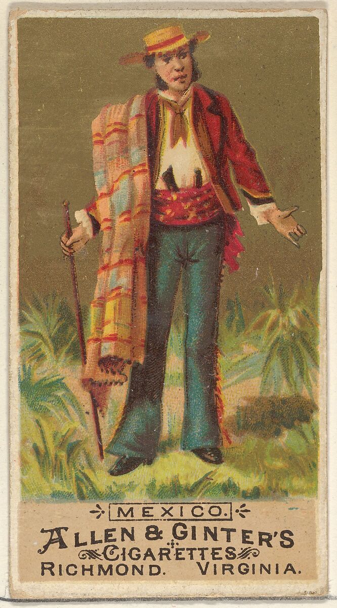 Allen & Ginter - Mexico, from the Natives in Costume series (N16) for Allen  & Ginter Cigarettes Brands