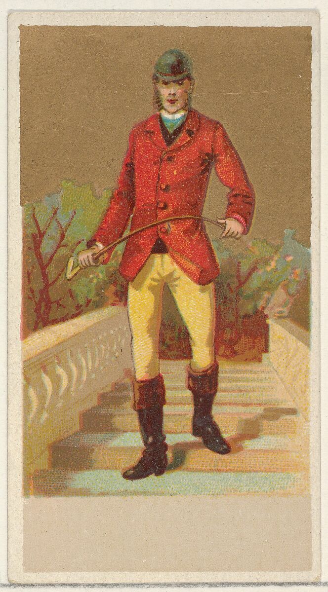 England, from the Natives in Costume series (N16), Teofani Issue, for Allen & Ginter Cigarettes Brands, Plates used from original issue by Allen &amp; Ginter (American, Richmond, Virginia), Commercial color lithograph 