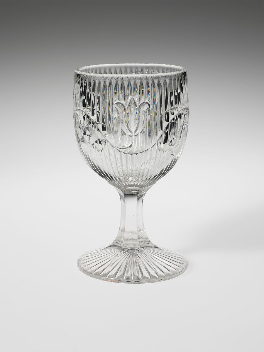 Goblet, Pressed glass 