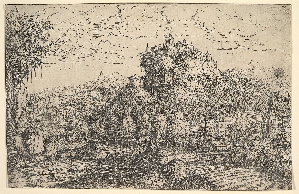 Landscape, Hanns Lautensack (German, Bamberg (?) ca. 1520–1564/66 Vienna), Etching 