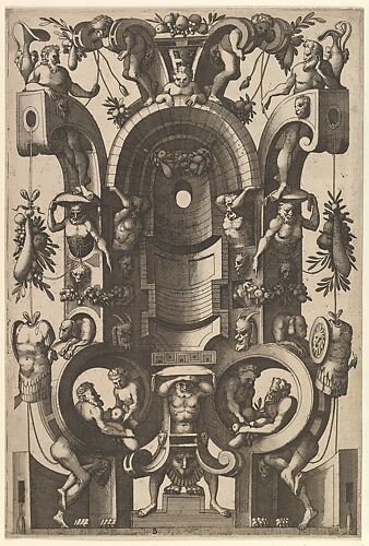Niche in the Form of a Cartouche from Veelderleij Veranderinghe van grotissen ende Compertimenten...Libro Primo