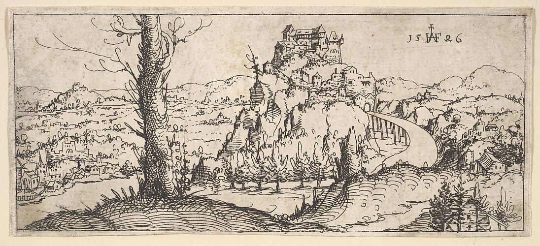 Landscape with High Rocks and Fortresses