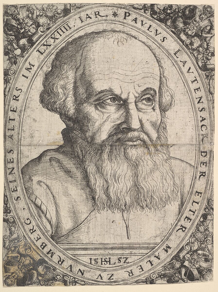 Portrait of Paulus Lautensack the Elder, Hanns Lautensack (German, Bamberg (?) ca. 1520–1564/66 Vienna), Etching 