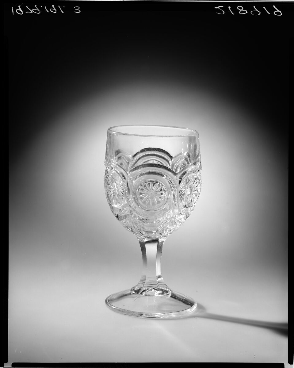Goblet, Pressed glass 