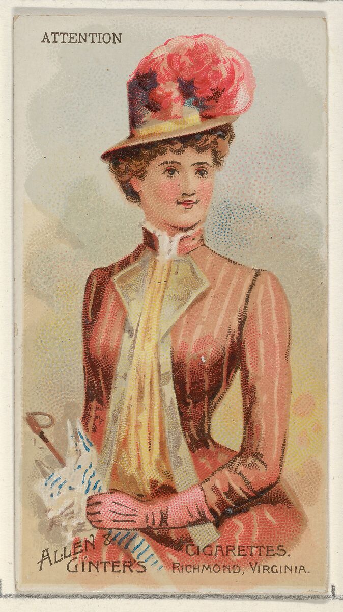 Attention, from the Parasol Drills series (N18) for Allen & Ginter Cigarettes Brands, Allen &amp; Ginter (American, Richmond, Virginia), Commercial color lithograph 