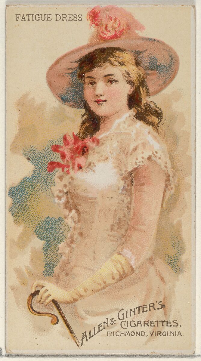 Fatigue Dress, from the Parasol Drills series (N18) for Allen & Ginter Cigarettes Brands, Allen &amp; Ginter (American, Richmond, Virginia), Commercial color lithograph 