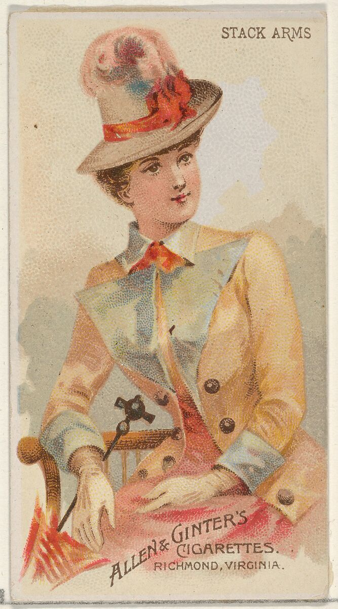 Allen & Ginter Stack Arms, from the Parasol Drills series (N18) for