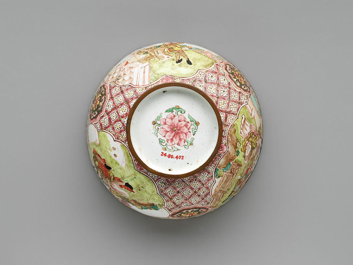 Bowl (one of a pair), Painted enamel, China