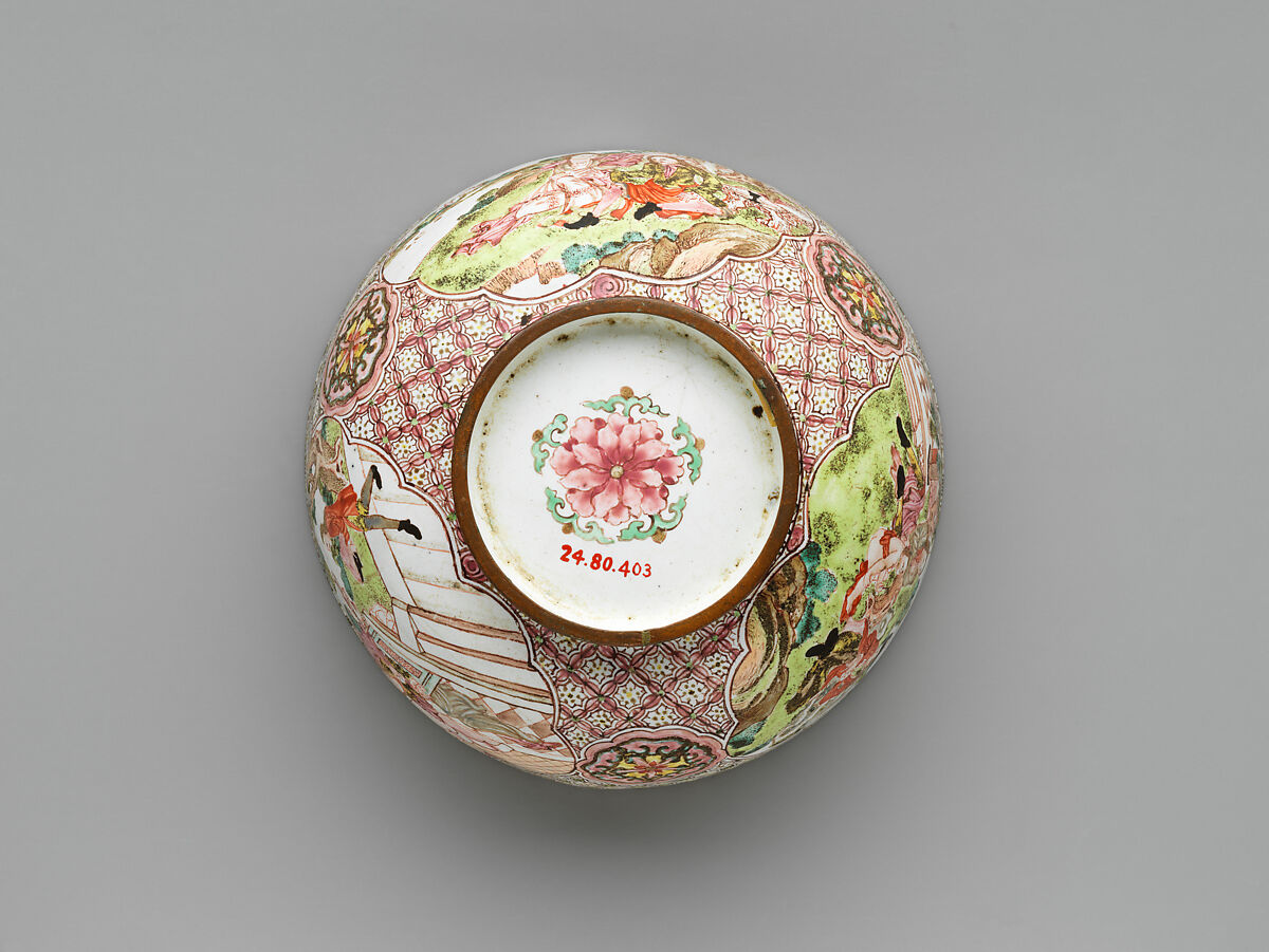Bowl (one of a pair), Painted enamel, China
