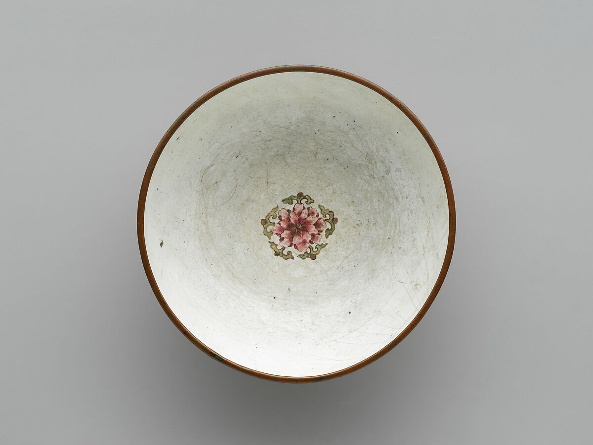 Bowl (one of a pair), Painted enamel, China