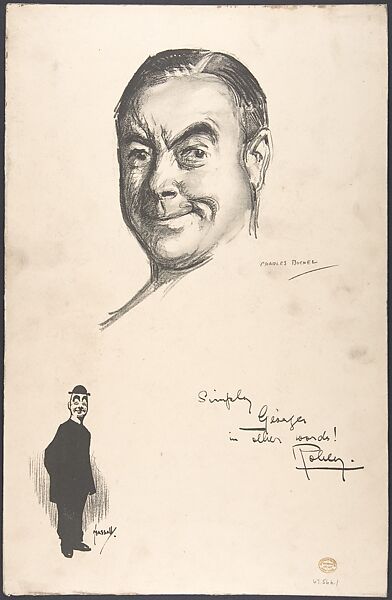 Portrait Head of the actor Sir George Robey, also shown full-length in costume, Portrait after Charles A. Buchel (British (born Germany), Mainz 1872–1950), Lithograph 