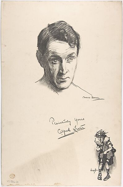 Portrait Head of the actor Alfred Lester, also shown full-length in costume, Portrait after Charles A. Buchel (British (born Germany), Mainz 1872–1950), Lithograph 