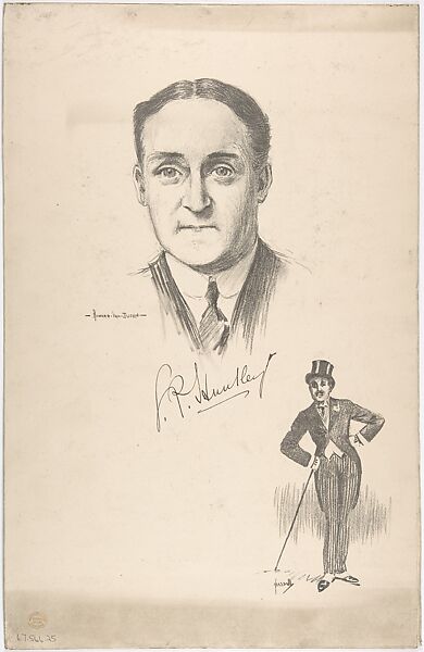 Portrait Head of the actor George Patrick Huntley, also shown full-length in costume, Portrait after Howard van Dusen (British, active early 20th century), Lithograph 