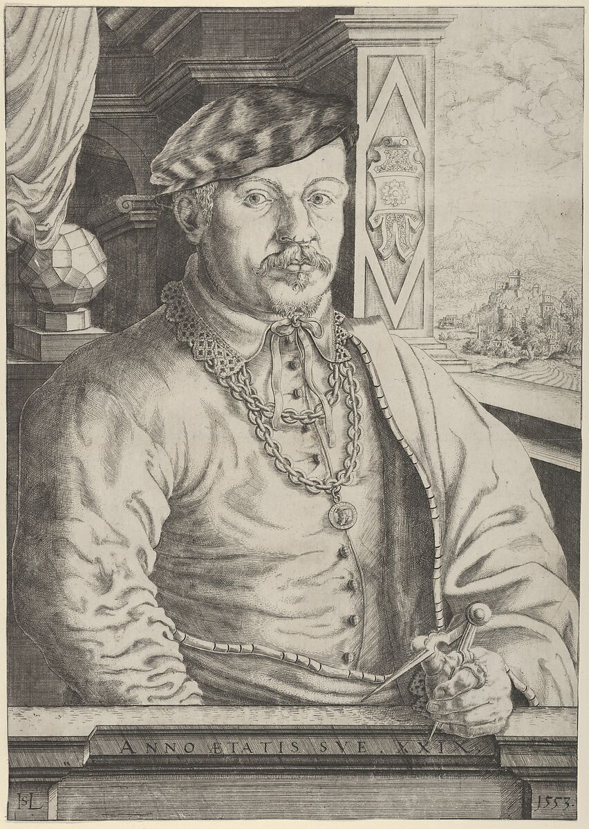 Oswald von Eck, Hanns Lautensack (German, Bamberg (?) ca. 1520–1564/66 Vienna), Etching 