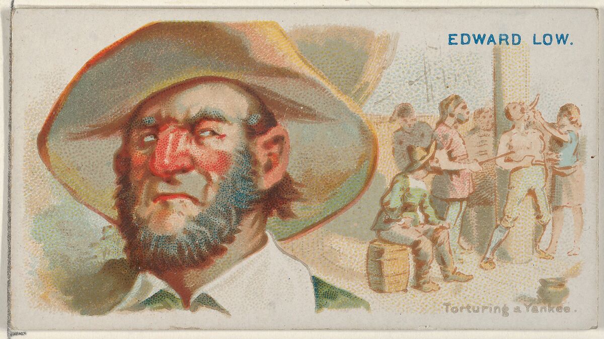 Edward Low, Torturing a Yankee, from the Pirates of the Spanish Main series (N19) for Allen & Ginter Cigarettes, Allen &amp; Ginter (American, Richmond, Virginia), Commercial color lithograph 