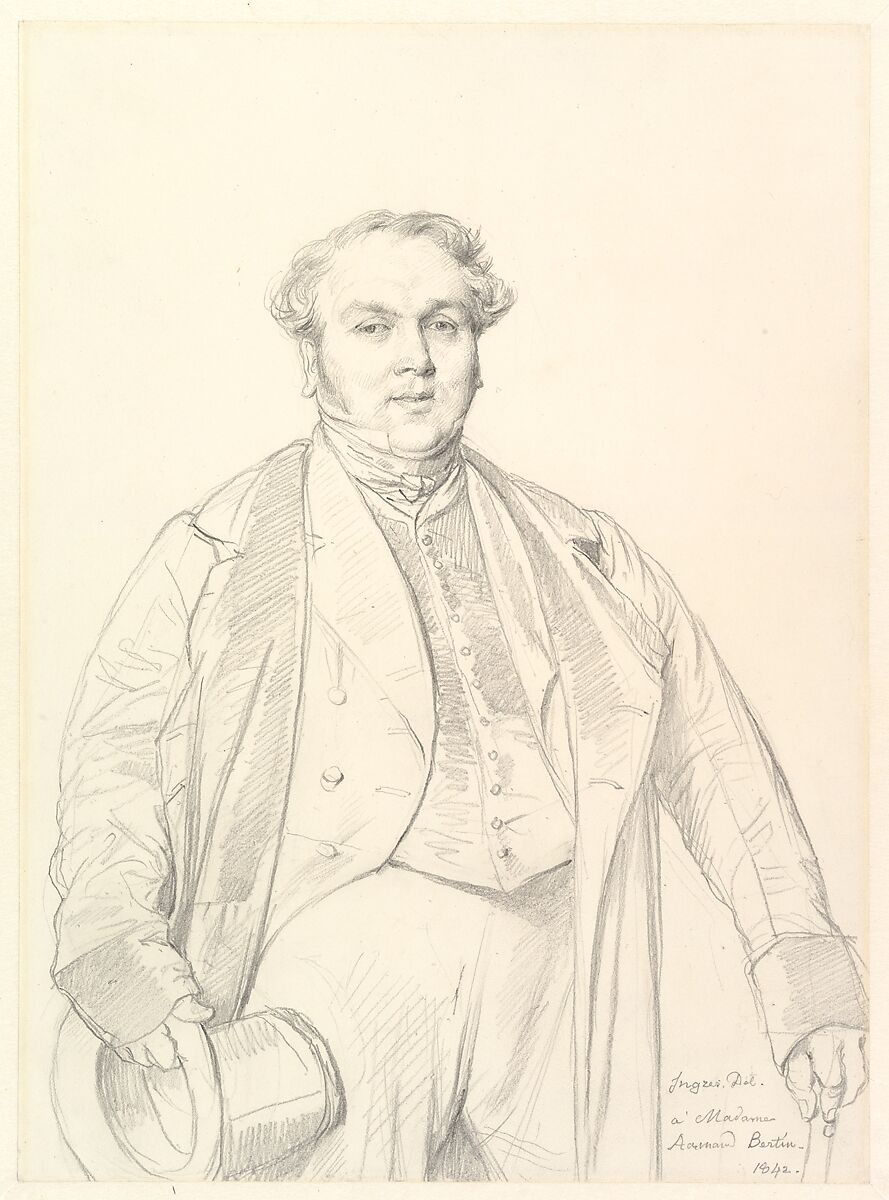 Armand Bertin, Jean Auguste Dominique Ingres (French, Montauban 1780–1867 Paris), Graphite on wove paper 