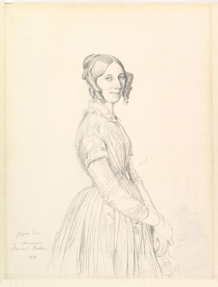Madame Armand Bertin, née Marie-Anne-Cécile Dollfuss, Jean Auguste Dominique Ingres (French, Montauban 1780–1867 Paris), Graphite on wove paper 