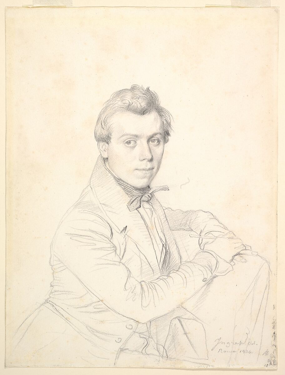 The Architect Charles-Victor Famin, Jean Auguste Dominique Ingres (French, Montauban 1780–1867 Paris), Graphite on wove paper 