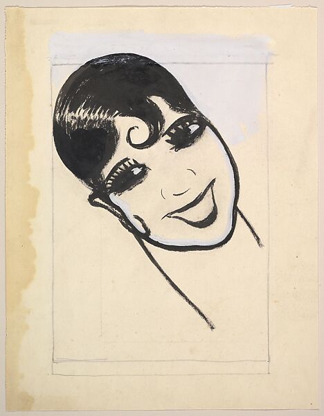 Josephine Baker, Paul Colin (French, Nancy 1892–1985 Nogent-sur-Marne), Brush and black wash with white gouache over graphite 