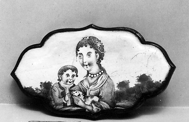 Buckle, Painted enamel, China 