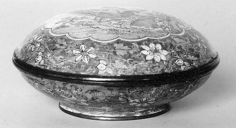 Covered Box, Painted enamel, China 