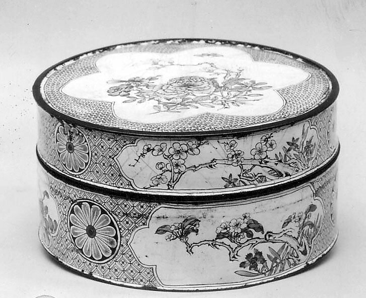 Covered Box, Painted enamel, China 