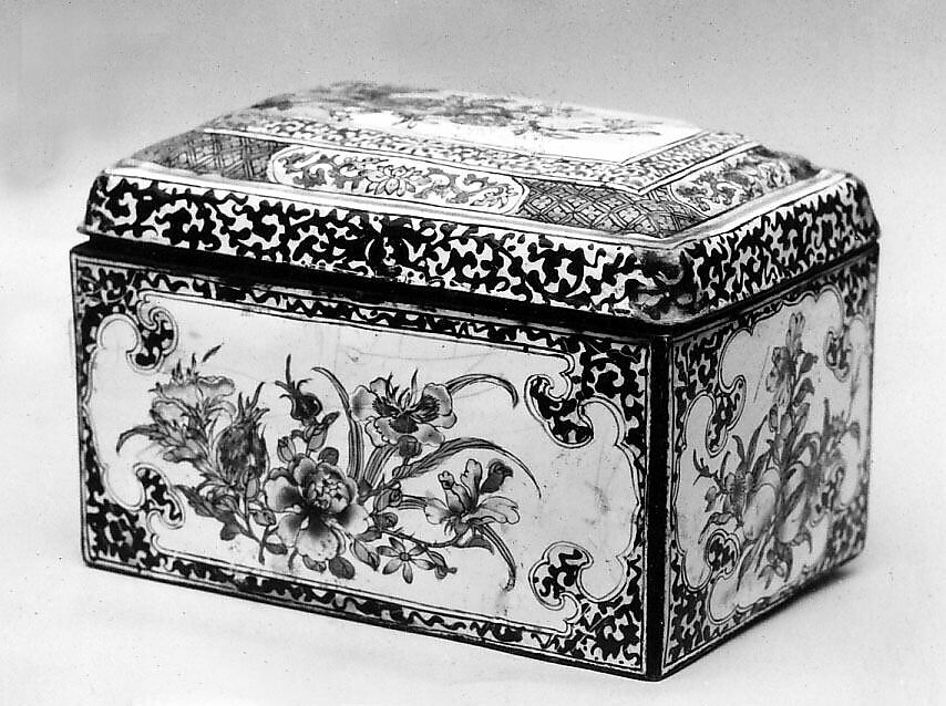Box with Hinged Cover, Painted enamel, China 