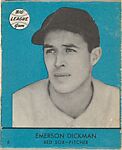 Emerson Dickman, Red Sox, Pitcher (Card #6, Blue), Goudey Gum Company, Commercial color lithograph 