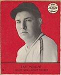 Taft Wright, White Sox, Right Fielder (Card #10, Red), Goudey Gum Company, Commercial color lithograph 