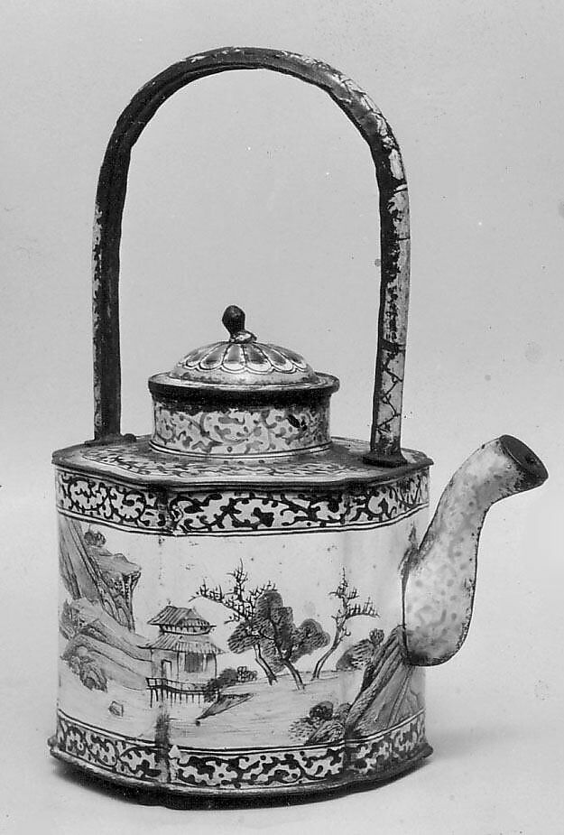 Covered Wine Pot, Painted enamel, China 