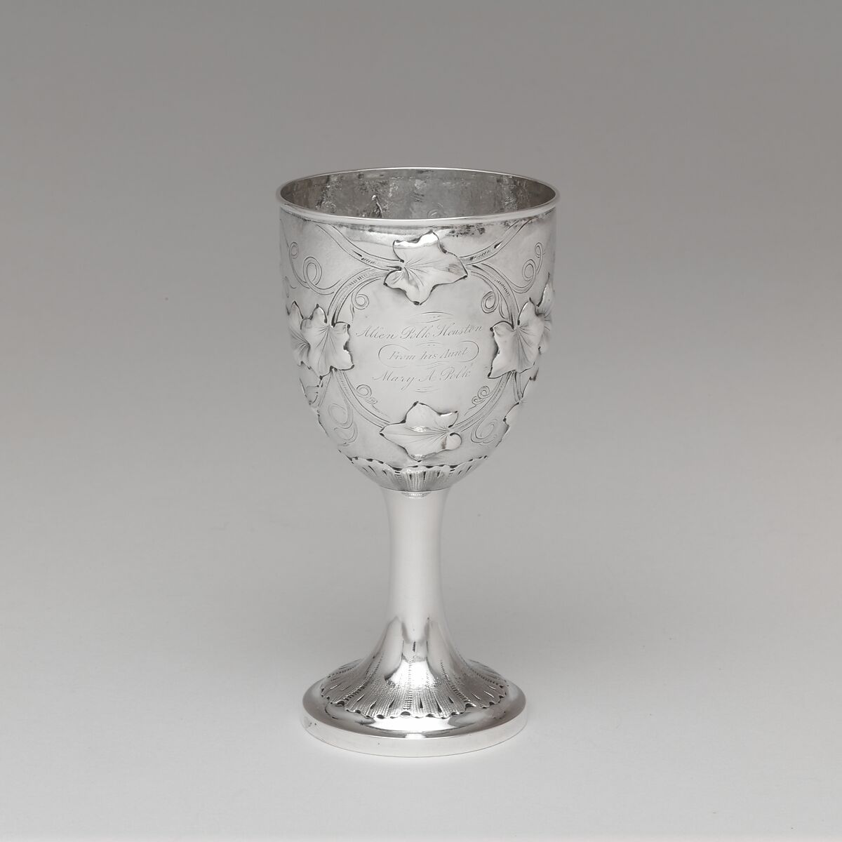 Goblet, Robert and William Wilson (active ca. 1825–ca.1846), Silver, American 