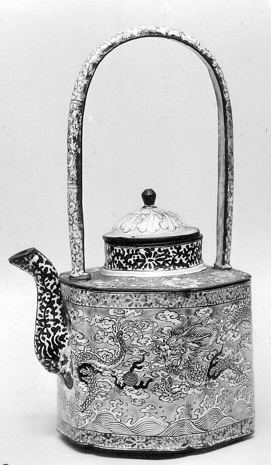 Covered Wine Pot, Painted enamel, China 