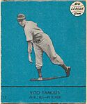 Vito Tamulis, Phillies, Pitcher (Card #17, Blue), Goudey Gum Company  American, Commercial color lithograph