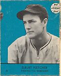 Elburt Fletcher, Pirates, 1st Baseman (Card #26, Blue), Goudey Gum Company, Commercial color lithograph 