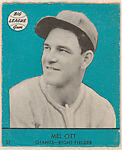 Mel Ott, Giants, Right Fielder (Card #33, Blue) from Goudey (R324) series, Goudey Gum Company, Commercial color lithograph 