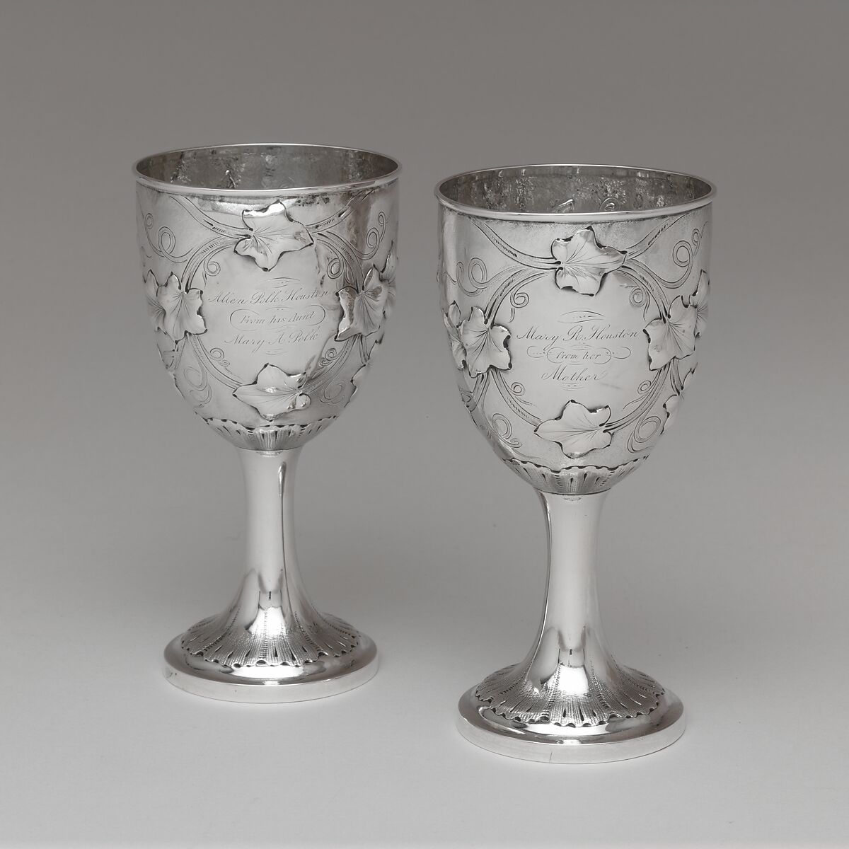 Goblet, Robert and William Wilson (active ca. 1825–ca.1846), Silver, American