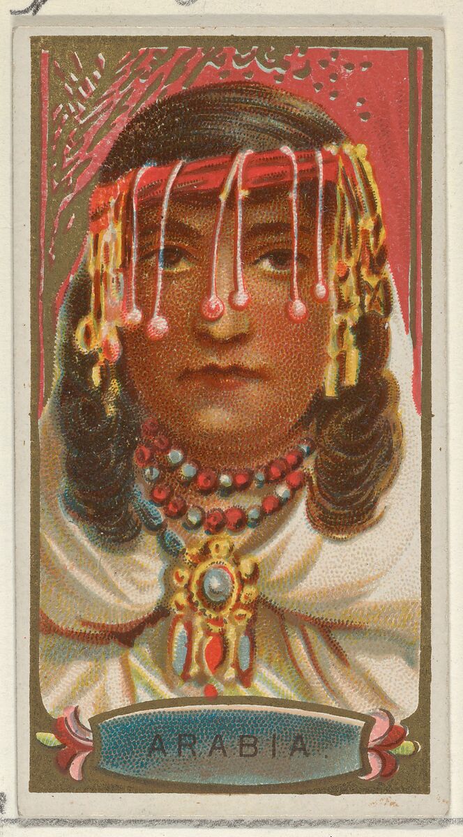 Arabia, from the Types of All Nations series (N24) for Allen & Ginter Cigarettes, Allen &amp; Ginter (American, Richmond, Virginia), Commercial color lithograph 