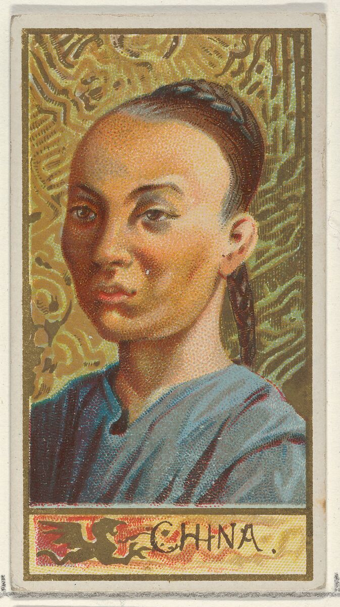 China, from the Types of All Nations series (N24) for Allen & Ginter Cigarettes, Allen &amp; Ginter (American, Richmond, Virginia), Commercial color lithograph 