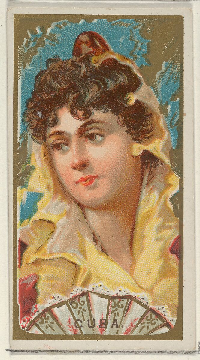 Cuba, from the Types of All Nations series (N24) for Allen & Ginter Cigarettes, Allen &amp; Ginter (American, Richmond, Virginia), Commercial color lithograph 