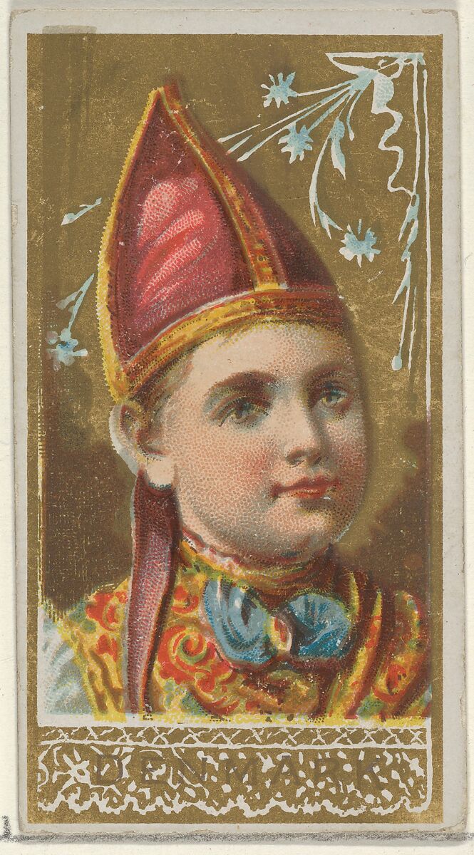 Denmark, from the Types of All Nations series (N24) for Allen & Ginter Cigarettes, Allen &amp; Ginter (American, Richmond, Virginia), Commercial color lithograph 