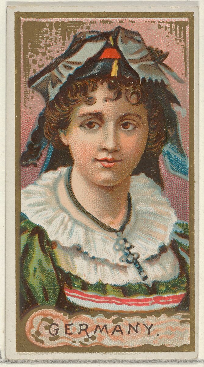 Germany, from the Types of All Nations series (N24) for Allen & Ginter Cigarettes, Allen &amp; Ginter (American, Richmond, Virginia), Commercial color lithograph 