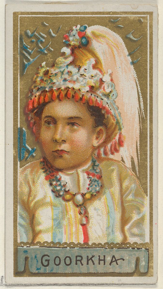 Goorkha, from the Types of All Nations series (N24) for Allen & Ginter Cigarettes, Allen &amp; Ginter (American, Richmond, Virginia), Commercial color lithograph 