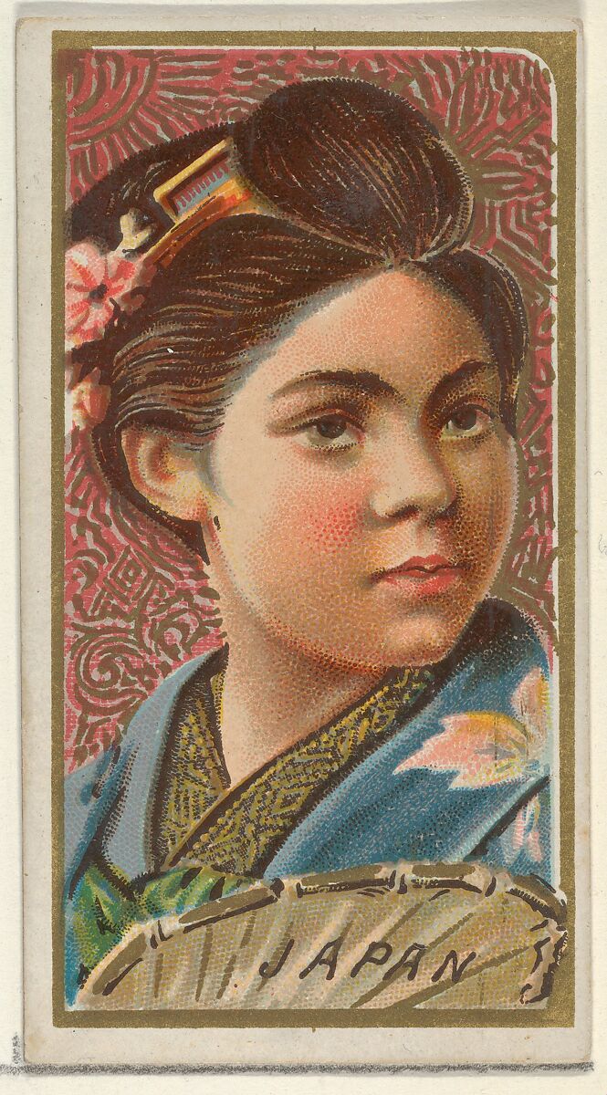 Japan, from the Types of All Nations series (N24) for Allen & Ginter Cigarettes, Allen &amp; Ginter (American, Richmond, Virginia), Commercial color lithograph 