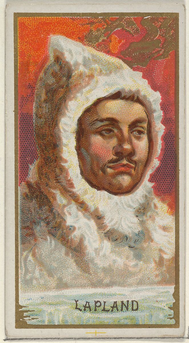 Lapland, from the Types of All Nations series (N24) for Allen & Ginter Cigarettes, Allen &amp; Ginter (American, Richmond, Virginia), Commercial color lithograph 