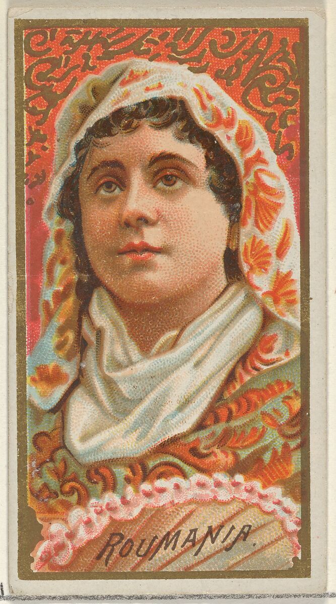 Roumania, from the Types of All Nations series (N24) for Allen & Ginter Cigarettes, Allen &amp; Ginter (American, Richmond, Virginia), Commercial color lithograph 