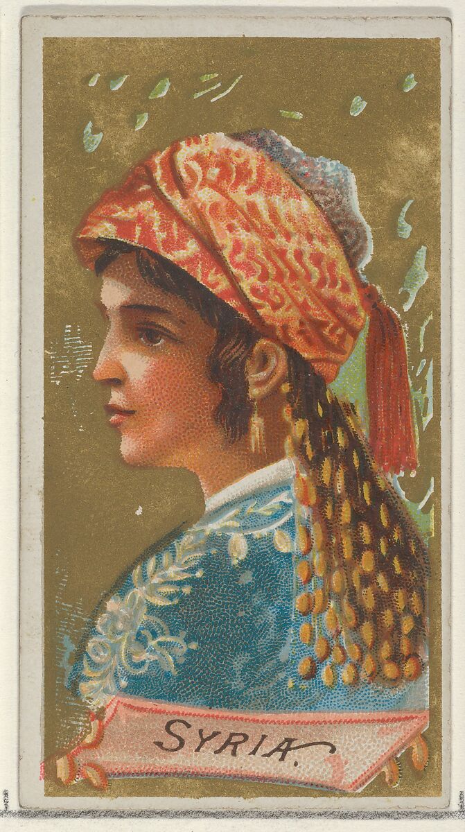 Syria, from the Types of All Nations series (N24) for Allen & Ginter Cigarettes, Allen &amp; Ginter (American, Richmond, Virginia), Commercial color lithograph 