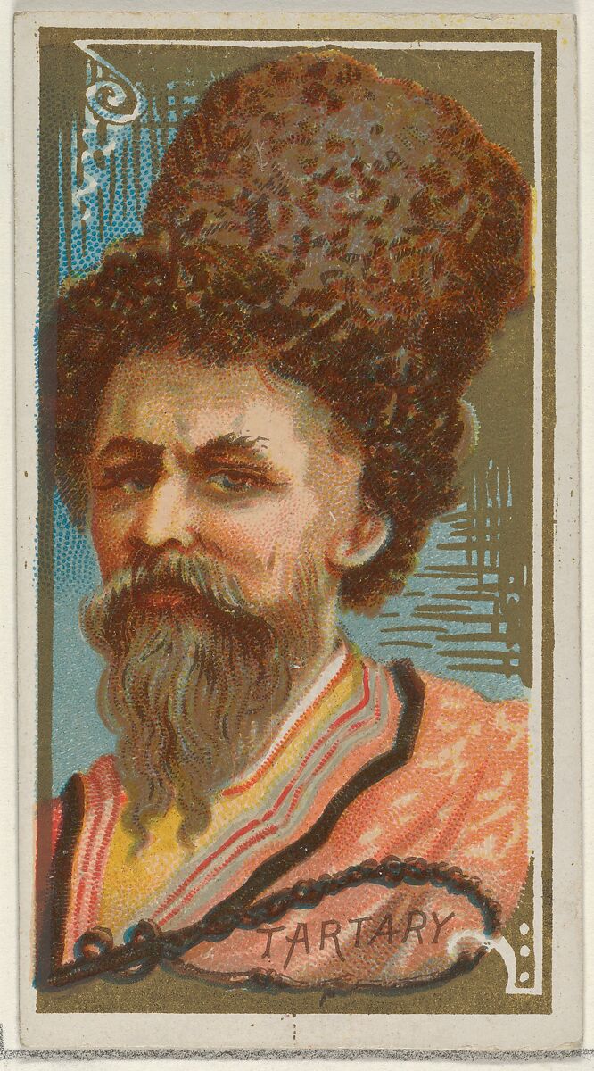 Tartary, from the Types of All Nations series (N24) for Allen & Ginter Cigarettes, Allen &amp; Ginter (American, Richmond, Virginia), Commercial color lithograph 