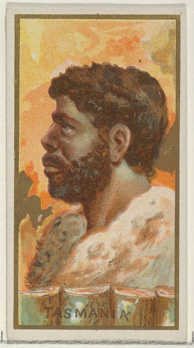 Tasmania, from the Types of All Nations series (N24) for Allen & Ginter Cigarettes, Allen &amp; Ginter (American, Richmond, Virginia), Commercial color lithograph 
