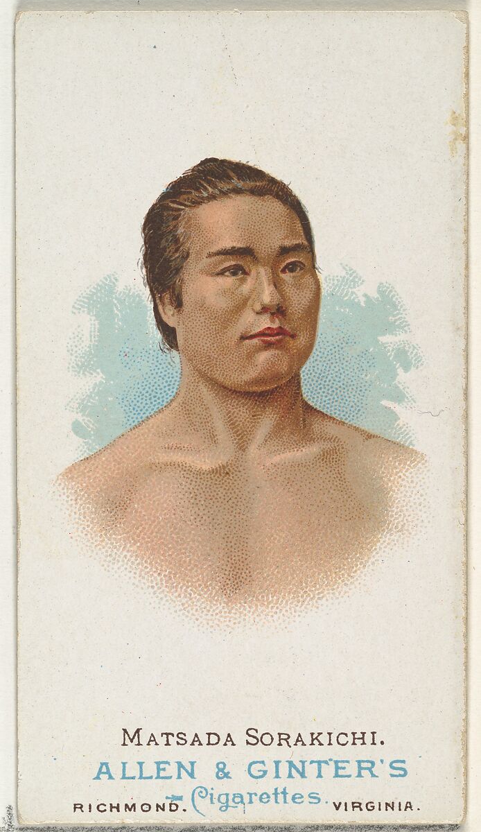 Matsuda Sorakichi, Wrestler, from World's Champions, Series 1 (N28) for Allen & Ginter Cigarettes, Allen &amp; Ginter (American, Richmond, Virginia), Commercial color lithograph 
